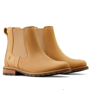 NWT Ariat | Wexford Waterproof Leather Chelsea Boot Natural Tan Western Womens 7